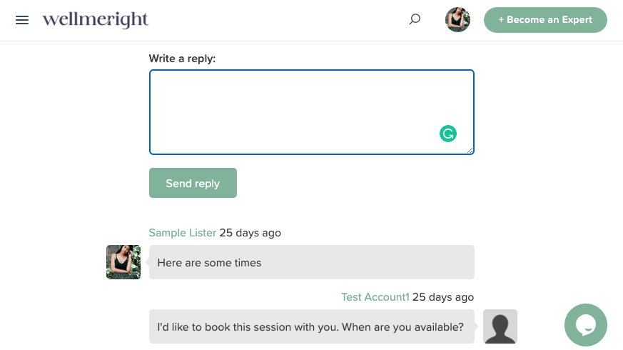 Connect with member messaging